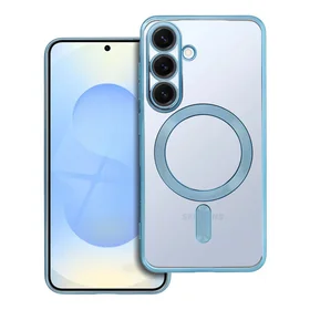 ELECTRO MAG COVER magnētiskais viedtālruņa apvalks, saderīgs ar MagSafe, paredzēts SAMSUNG S25, zils