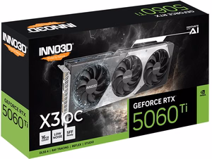 INNO3D GeForce RTX 5060 Ti X3 OC videokarte, NVIDIA, 16 GB GDDR7