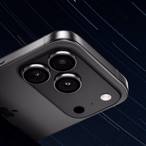 Закалённое стекло Benks DR Sapphire Lens Protector на камеру для iPhone 17 Pro/17 Pro Max (линз 3 штуки) чёрное