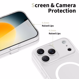 Tech-Protect MagSlim Magnētiskais viedtālruņa apvalks iPhone 17 Pro Max - matēts balts