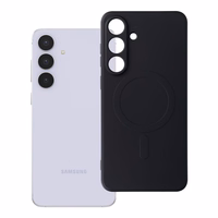 SILICONE MAG APVALKS saderīgs ar MagSafe SAMSUNG S25 FE melna