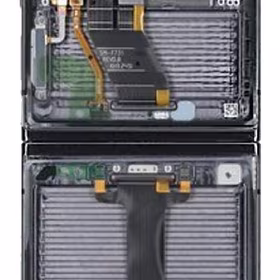 Middle housing Samsung F731 Z Flip5 5G Melns (matt) originalus (used Grade B)