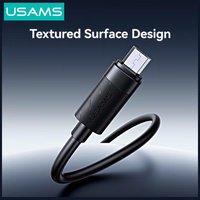 Kabelis USAMS U94 18W MicroUSB uz USB-A 1m melns