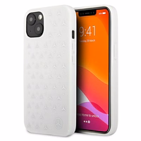 Mercedes sudraba zvaigžņu raksta viedtālruņa apvalks iPhone 13 mini – balts