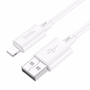 Kabelis USB A uz Lightning Hoco 2,4A 1 m X88 balts
