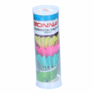 Donnay spalvu badmintona volāni, 5 gab., daudzkrāsaini