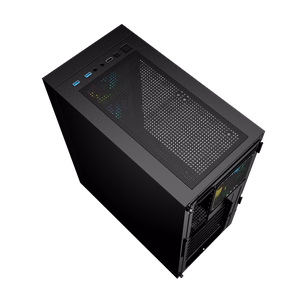Gembird Fornax 4000 ARGB spēļu ATX datora korpuss Midi Tower melns