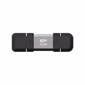 Silicon Power SP256GBUC3C51V1S USB zibatmiņa 256 GB USB Type-A / USB Type-C 3.2 Gen 1 (3.1 Gen 1) melna, sudraba