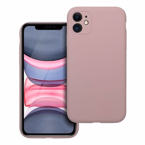 Silikona viedtālruņa apvalks 2mm iPhone 11 smilšu rozā