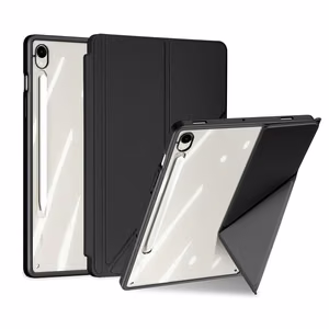 Dux Ducis Magi planšetdatora vāciņš ar stylusu turētāju Samsung Galaxy Tab S10 FE/S9/S9 FE - melns