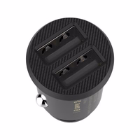 Auto lādētājs Baseus "Grain Mini" Melns (2xUSB / 3.1A)
