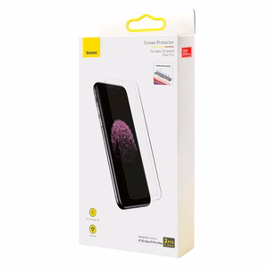 Baseus 0.3mm Pilna stikla rūdītais stikls (2gab. komplekts) iPhone XS Max/11 Pro Max 6.5 collas