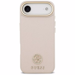 Guess Grained Strass Logo MagSafe iPhone Air Case - Pink