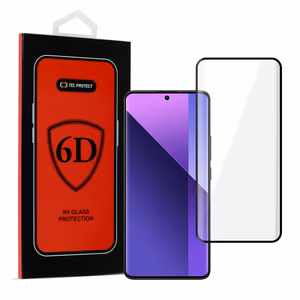 Tel Protect Pilnas līmes 6D rūdītais stikls XIAOMI REDMI NOTE 13 PRO PLUS 5G MELNS