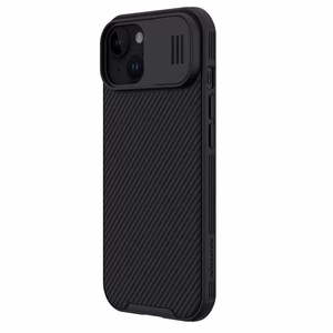 Nillkin CamShield Pro PC+TPU viedtālruņa apvalks Iphone 15 Plus melns