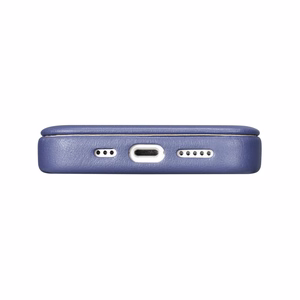 iCarer CE Premium ādas folio viedtālruņa apvalks iPhone 14 Pro Max magnētiskais atveramais ādas folio apvalks MagSafe gaiši violeta