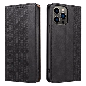 Magnet Strap Case for iPhone 12 Pro Pouch Wallet + Mini Lanyard Pendant Black