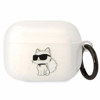 Karl Lagerfeld KLAPHNCHTCT Airpods Pro apvalks caurspīdīgs Ikonik Choupette