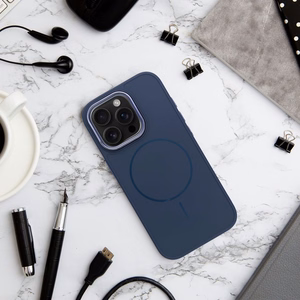 FRAME MAG COVER Viedtālruņa apvalks saderīgs ar Magnētisko iPhone 12 MINI tumši zila