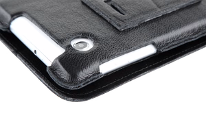 Dabīgās ādas maciņš Samsung Galaxy Tab P3100, melns