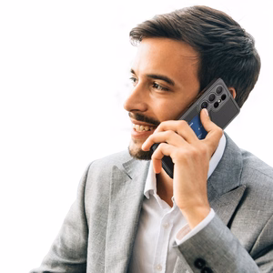 Viedtālruņa apvalks Samsung Galaxy S25 Ultra ar statīvu un maku (m) - melns