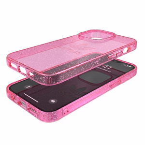 Adidas OR aizsargājošs caurspīdīgs apvalks Spīdums iPhone 13 Pro / iPhone 13 - rozā