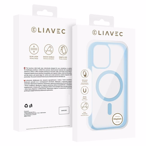 Liavec mīksts maciņš priekš Iphone 17 zils