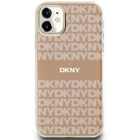 DKNY IML mono un svītras magnētiskais viedtālruņa apvalks iPhone 11 / Xr - rozā