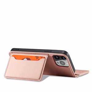 Magnet Card Case для iPhone 13 Pro чехол-кошелёк с держателем для карт розовый