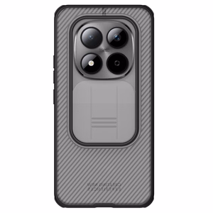 Nillkin CamShield Pro maciņš Xiaomi Redmi Note 15 Pro+ 5G/Poco M8 Pro 5G caurspīdīgs melns