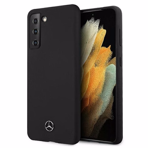 Mercedes Silikona Line apvalks Samsung Galaxy S21+ melns