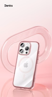 Benks Magnetic Lucent Pro maciņš iPhone 16 Pro rozā