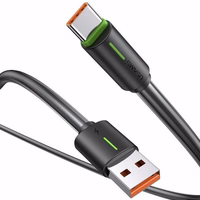 USAMS Kabelis USB-C 3A YU Series 1m USB-C/USB-A melns SJ732USB01 (US-SJ732)