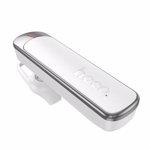 Hoco E201 bezvadu mono austiņa ar mikrofonu, ENC, Bluetooth 6.0, 130 mAh, balta