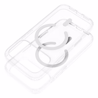 Maciņš priekš iPhone 16 PRO MAX Forcell F-Protect Clear Hybrid Premium saderīgs ar Magsafe caurspīdīgs