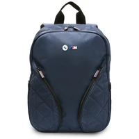 BMW Nylon Pockets & Metal Logo 16 collu portativa datora mugursoma - tumsi zils