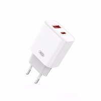 XO sienas lādētājs CE12 PD QC 3.0 20W 1x USB 1x USB-C balts