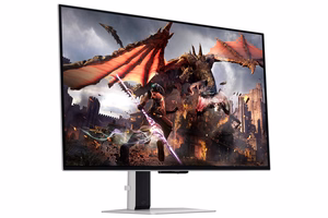 Samsung G80SD monitors 81,3 cm (32") 3840 x 2160 pikseļi 4K Ultra HD OLED sudrabs