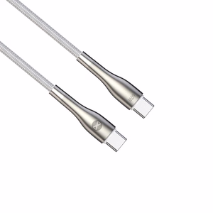 Forever Sleek kabelis USB-C - USB-C 1,0 m 60W balts