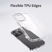 Rock Crystal Series Magnētiskais viedtālruņa apvalks Iphone 16 Plus caurspīdīgs