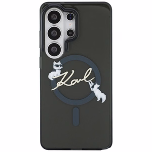 Karl Lagerfeld maciņš IML KC Script MagSafe priekš Samsung Galaxy S26 Ultra melns