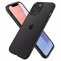 Spigen Ultra Hybrid apvalks viedtālrunim iPhone 12 / 12 Pro - Matēts melns
