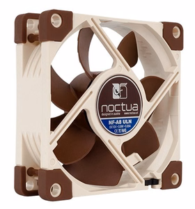 Noctua NF-A8 ULN datora dzesēšanas sistēma datora korpusa ventilators 8 cm bēšs, brūns