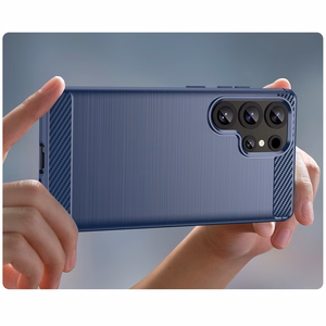 Samsung Galaxy S25 Ultra - oglekļa šķiedras vāciņš – zils