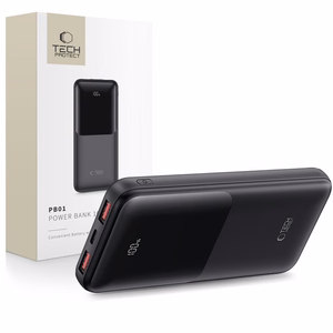 Внешний аккумулятор Tech-Protect PB01 10000mAh 22.5W - чёрный