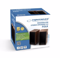 Esperanza 2.0 FOLK speaker set 2.0 channels 6 W Wood