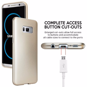 Mercury I-Jelly vāciņš ierīcei Samsung Galaxy S8+, zelta krāsā