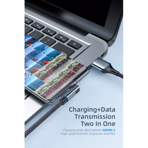 USB kabelis Essager Universal (180 leņķis) melns Type-C 100cm (līdz 3A)