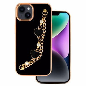 Moderns viedtālruņa apvalks Iphone 14 Plus dizains 3 melna