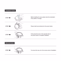 Ringke Slim 2 komplekts viedtālruņa apvalks Samsung Galaxy Watch 8 44mm - caurspīdīgs-melns